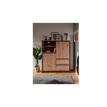 Denver High Sideboard 51 L120XP40XH140 antracitski hrast