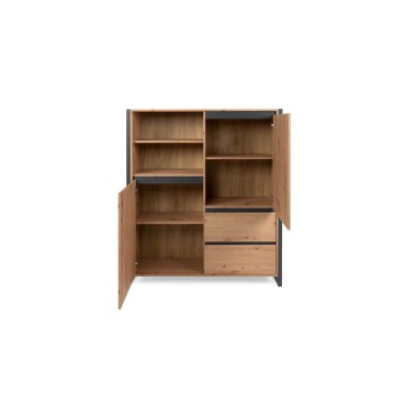 Denver High Sideboard 51 L120XP40XH140 antracitski hrast