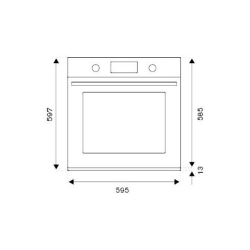 Bertazzoni 76-litrska električna pečica črna mat F609HEREKNE razred A