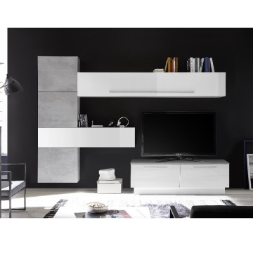 Stenski sistem Austin white beton