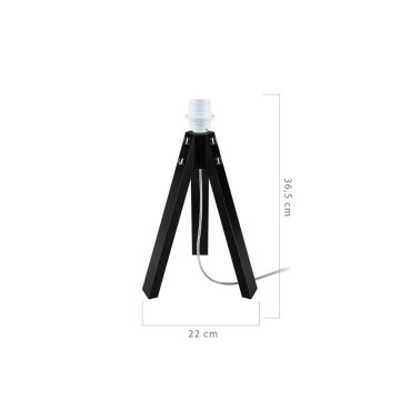 Namizna svetilka Deco s stativom MDL3042 črni les