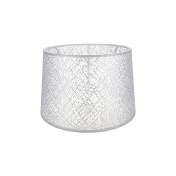 Abažur Deco ASZ1181 bela tkanina z motivom vezenja
