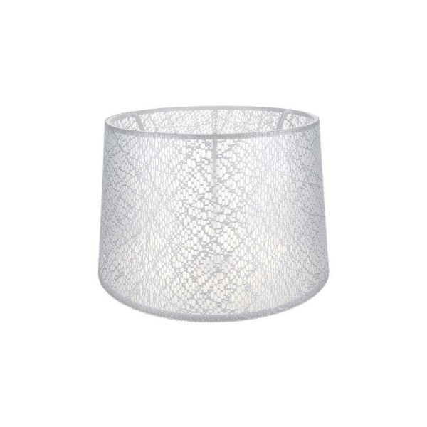 Abažur Deco ASZ1181 bela tkanina z motivom vezenja Abažur Deco ASZ1181 bela tkanina z motivom vezenja