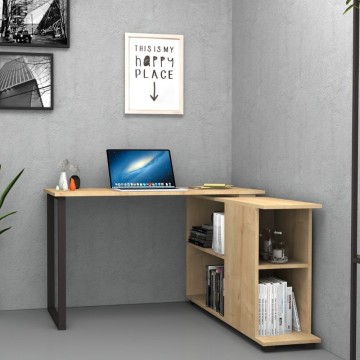 Scrivania con libreria Oslo rovere 120x60 cm.
