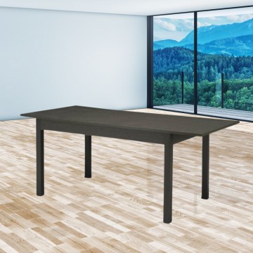 Florence grafitni hrast 140x80 raztegljiva miza