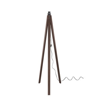 Lampada da terra Deco MDL3008 treppiede legno noce scuro